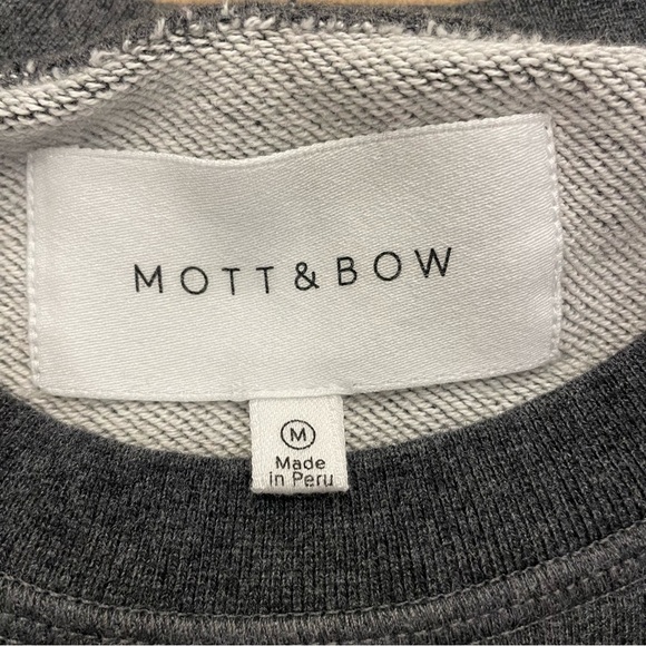 Men’s Mott & Bow French Terry Sweatshirt Hooper Charcoal Heather Size Medium - Picture 7 of 8